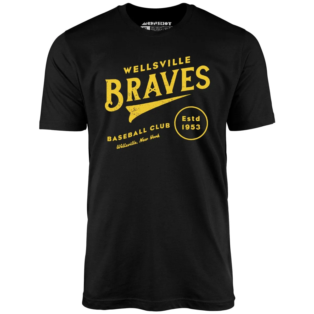 Wellsville Braves - New York - Vintage Defunct Baseball Teams - Unisex T-Shirt