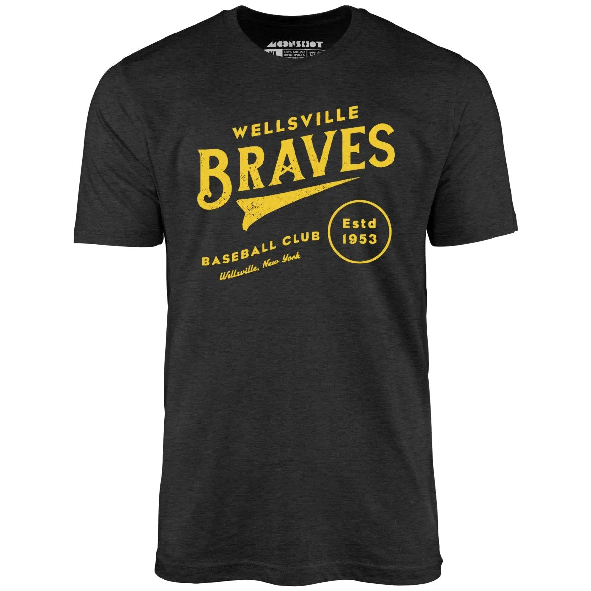 Wellsville Braves - New York - Vintage Defunct Baseball Teams - Unisex T-Shirt