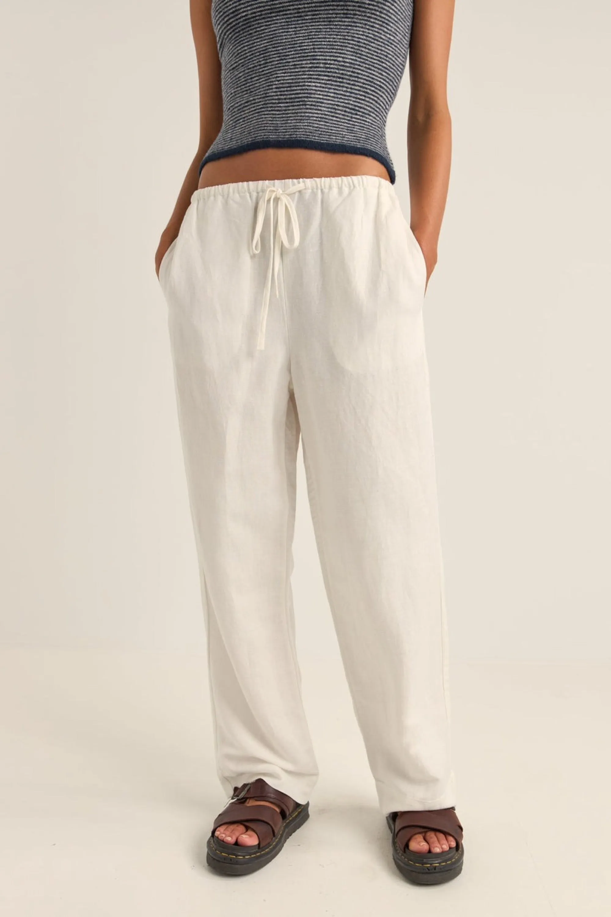 White Frankie Pant