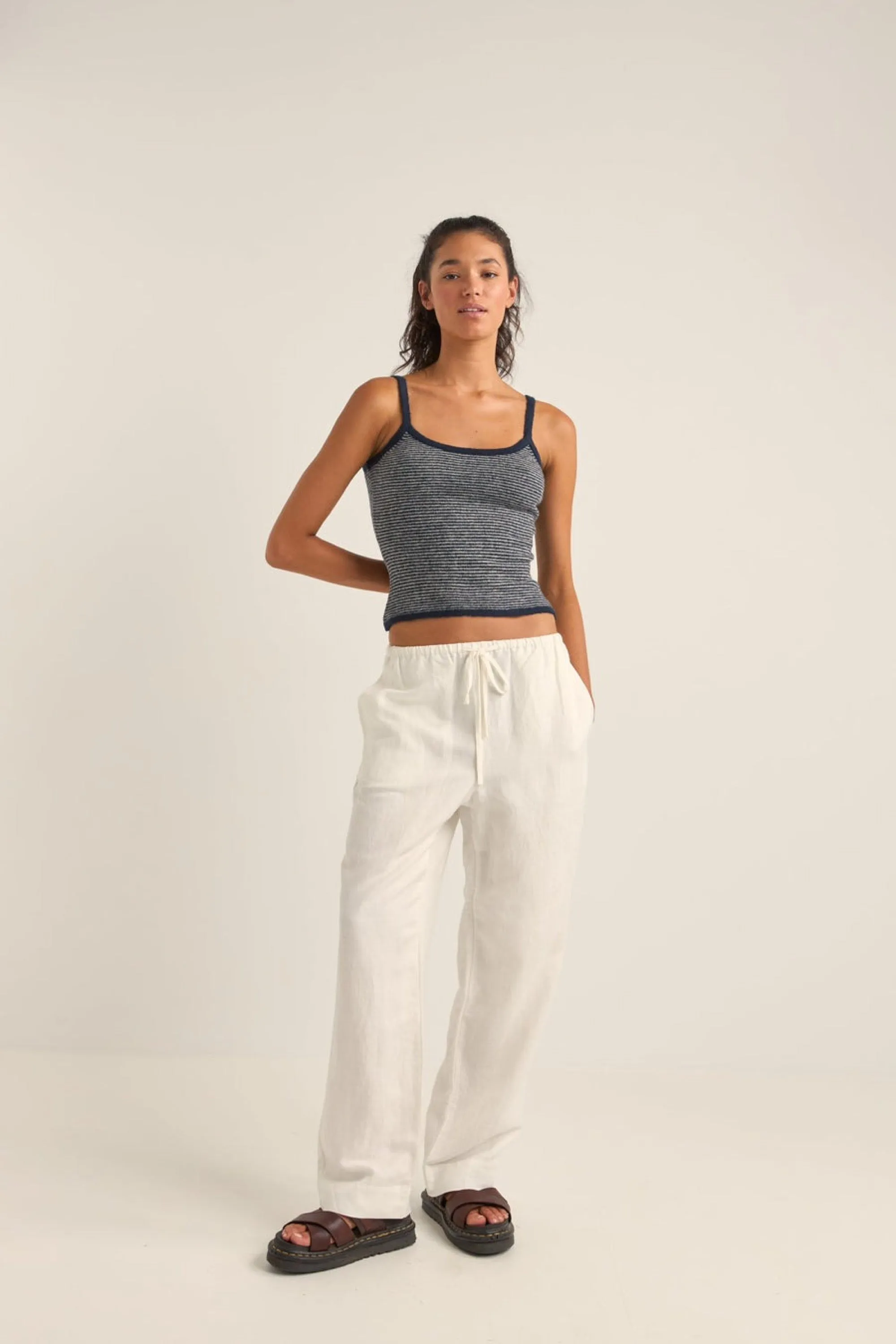 White Frankie Pant